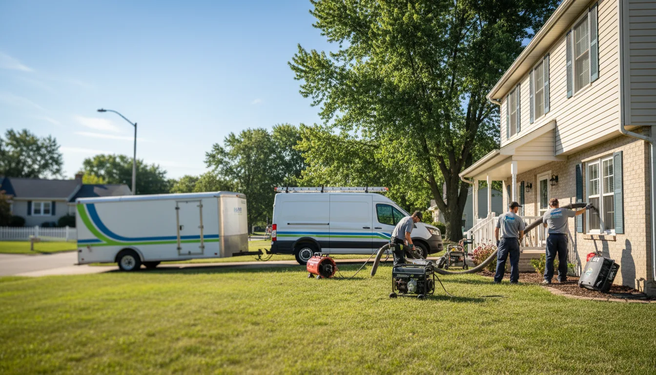 Flooded Basement Restoration And Cleanup With Repair in Hanna City, IL near me